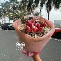 浪漫草莓花束:莓好花束【AA240】高雄花店綺麗屋